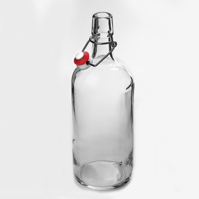 Бутылка бесцветная бугельная 1 литр в Оренбурге