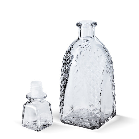 Бутылка (штоф) "Арка" стеклянная 0,5 литра с пробкой  в Оренбурге