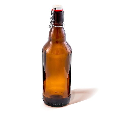 Бутылка темная стеклянная с бугельной пробкой 0,5 литра в Оренбурге