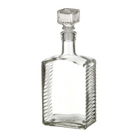 Бутылка (штоф) "Кристалл" 0,5 литра с пробкой 